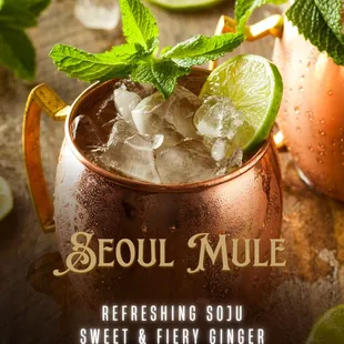 92 Town Korean BBQ  Signature Cocktail Series | Refreshing Seoul Mule