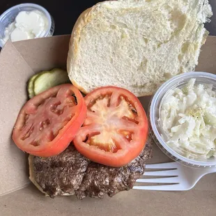 Cali- comes with tomatoes, lettuce and mayo(I had on side)