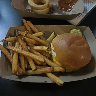 929 burger with fries