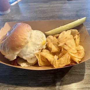 Bacon Egg Cheese Burger