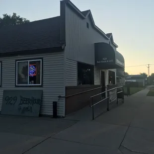 The Beer Hall and Grill at sunset. A beautiful thing