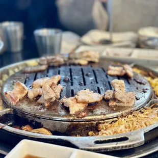 Pork belly and some burning sides...