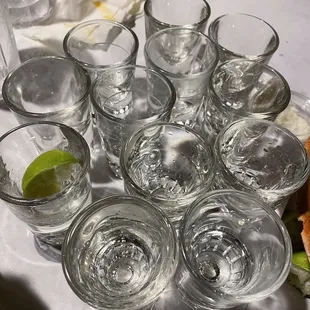 Birthday tequila shots