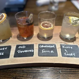 Cocktail flight
