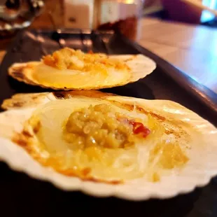 Glass noodles w clam and garlic