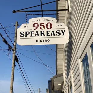 a sign for a restaurant