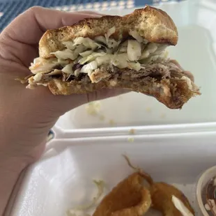 90% coleslaw // 10% meat