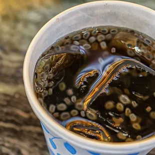 a cup of soda