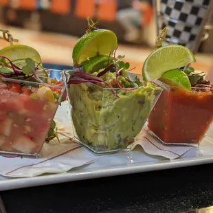 Ceviche, guacamole and salsa were all super fresh and delicious. The chef said it's his grandmother's recipe?