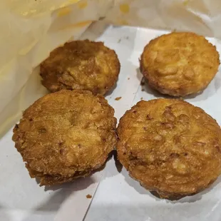 a close up view of a muffin