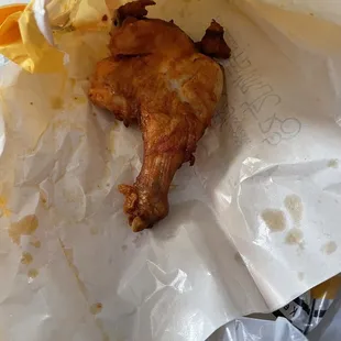 a fried chicken and french fries