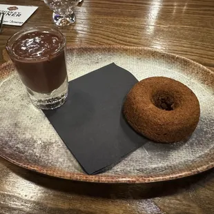 Wow!!! Crazy awesome doughnut with holy cow chocolate sauce