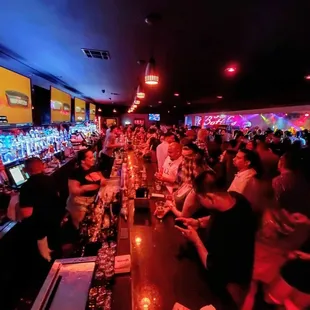 a crowded bar