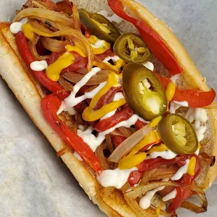 Bacon wrapped street dog!