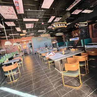 the inside of the restaurant