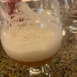 This foam was all the way to the top