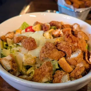 September 27, 2024; Crispy Chicken Caesar Salad ($15).