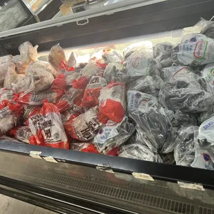 a variety of packaged food