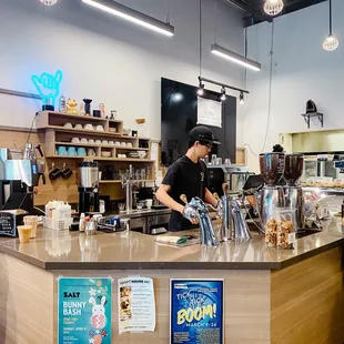 Inside the shop