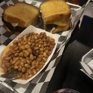 Brisket and beans