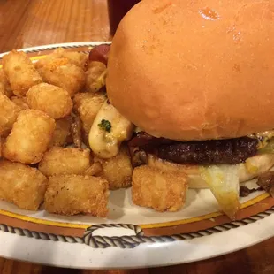 Southern style burger combo all the way