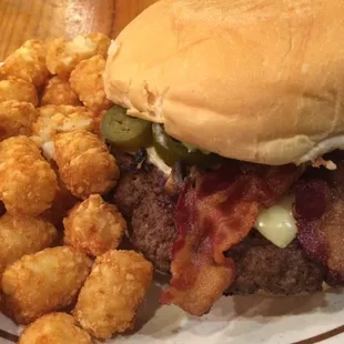 The southern style burger combo,