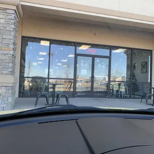 outside