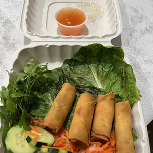 Vegetarian egg rolls