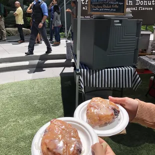 Strawberry Rhubarb Fritter