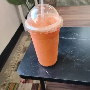 This is the smoothie. It just tastes bad and I usually really like ginger apple carrot it's my favorite combination:'/