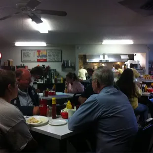 diners sitting at a table