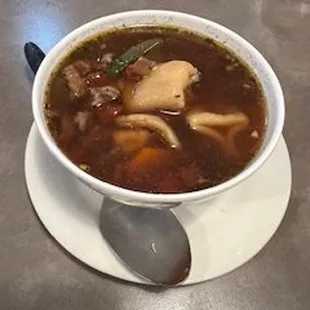 The soup of the day: Italian tortellini soup