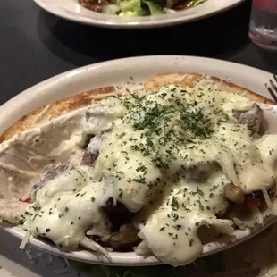 Beef Rustic with creamy cilantro sauce