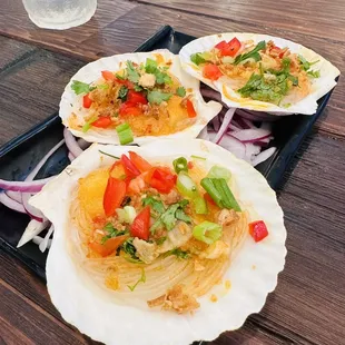 Scallops, juicy and delicious