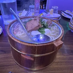 Beef Stone Pot Noodle Soup
