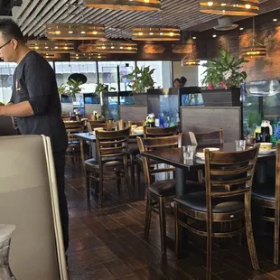 Inside dining room