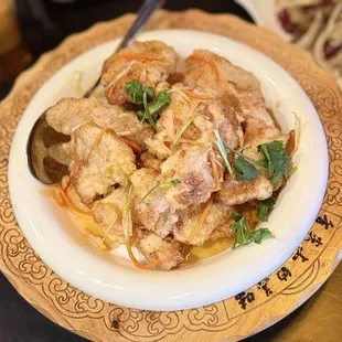 锅包肉好吃不会很干.