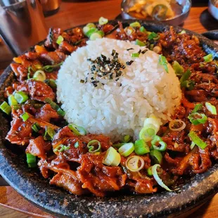 Spicy Pork Stone Pot