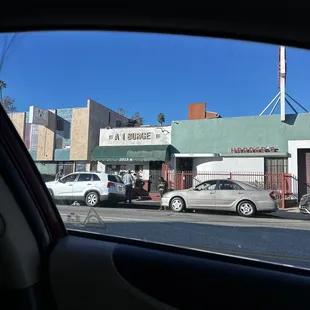 outside, sushi and sashimi