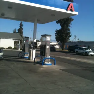 a gas station