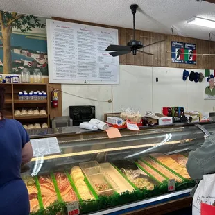 a woman in a grocery store