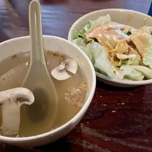 Soup and salad