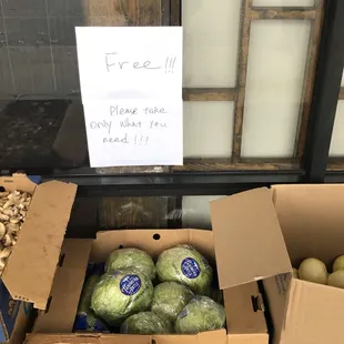 Free vegetable