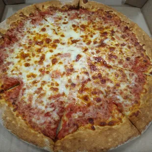 Large cheese pizza.