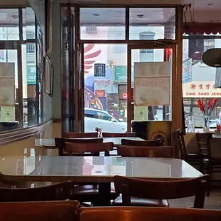 Interior of the restaurant.