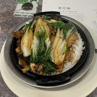 Mushroom chicken clay pot