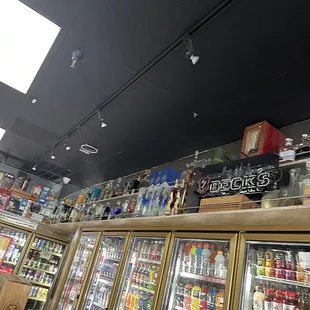 Lots of different alcohol at the top....