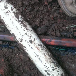 This was a cox cable bore. We specialize in drain cleaning and sewer repair. Even after Hours and on holidays.