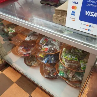 Front counter snacks