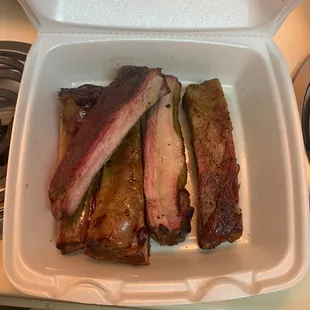 Ribs look like plastic